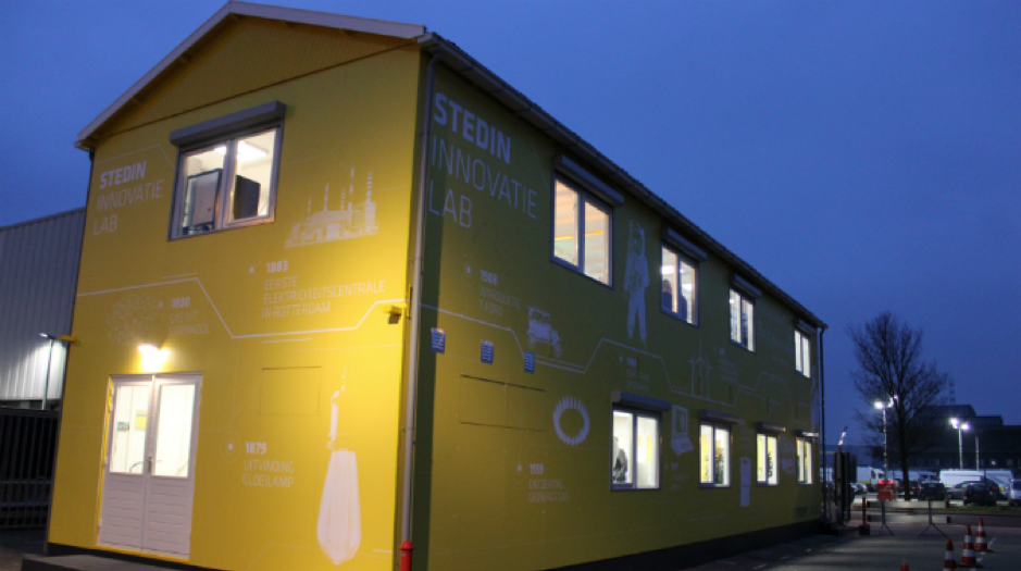 foto van het Stedin Innovatielab waarop een huis te zien is